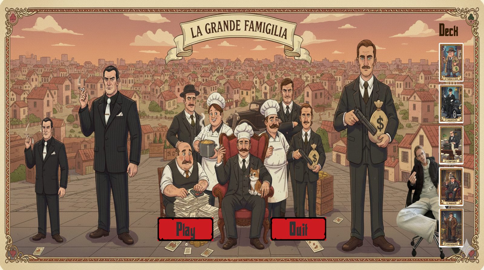 Menu principal de La Grande Famigilia